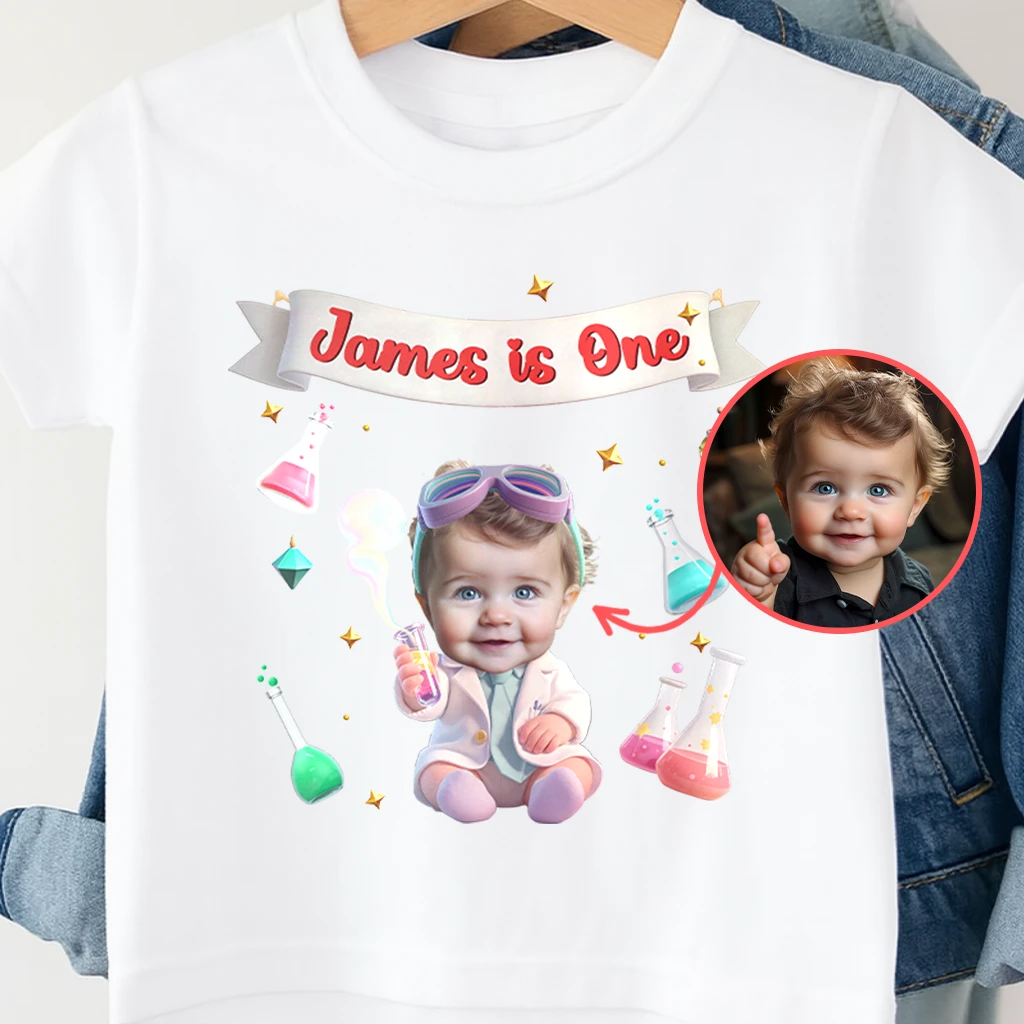 Personalized Scientist T‑shirt for kids | A Smart Gift for a Future Genius | Unique Birthday Present