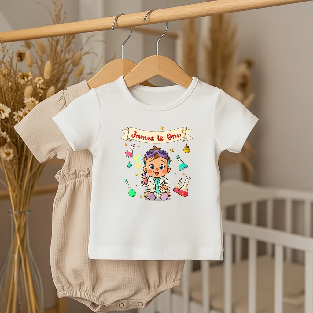 custom scientist t-shirt for kids