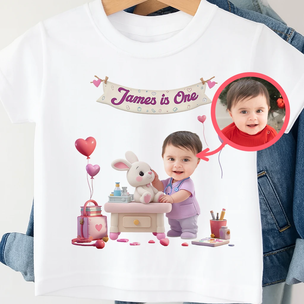 Personalized Doctor T-shirt | Gift for Little Healer | Custom Medical Themed Kids Tee
