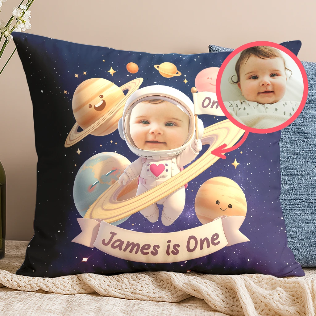 Personalized Astronaut Pillow for Kids | Birthday Gift for Big Dreams | Kids’ Room Decor