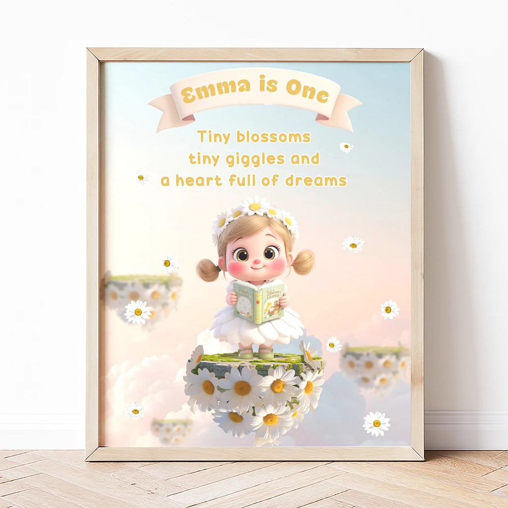 Personalized Daisy Portrait for Kids
