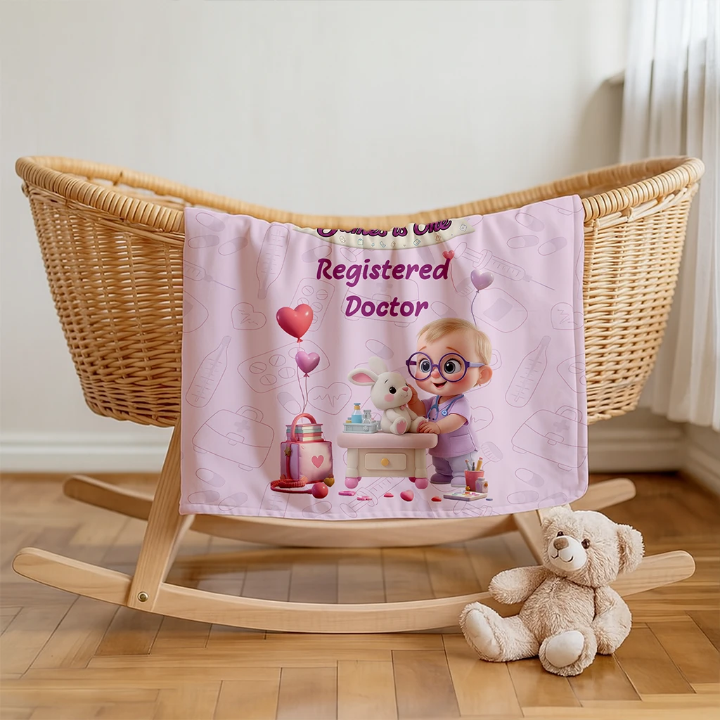personalized doctor blanket
