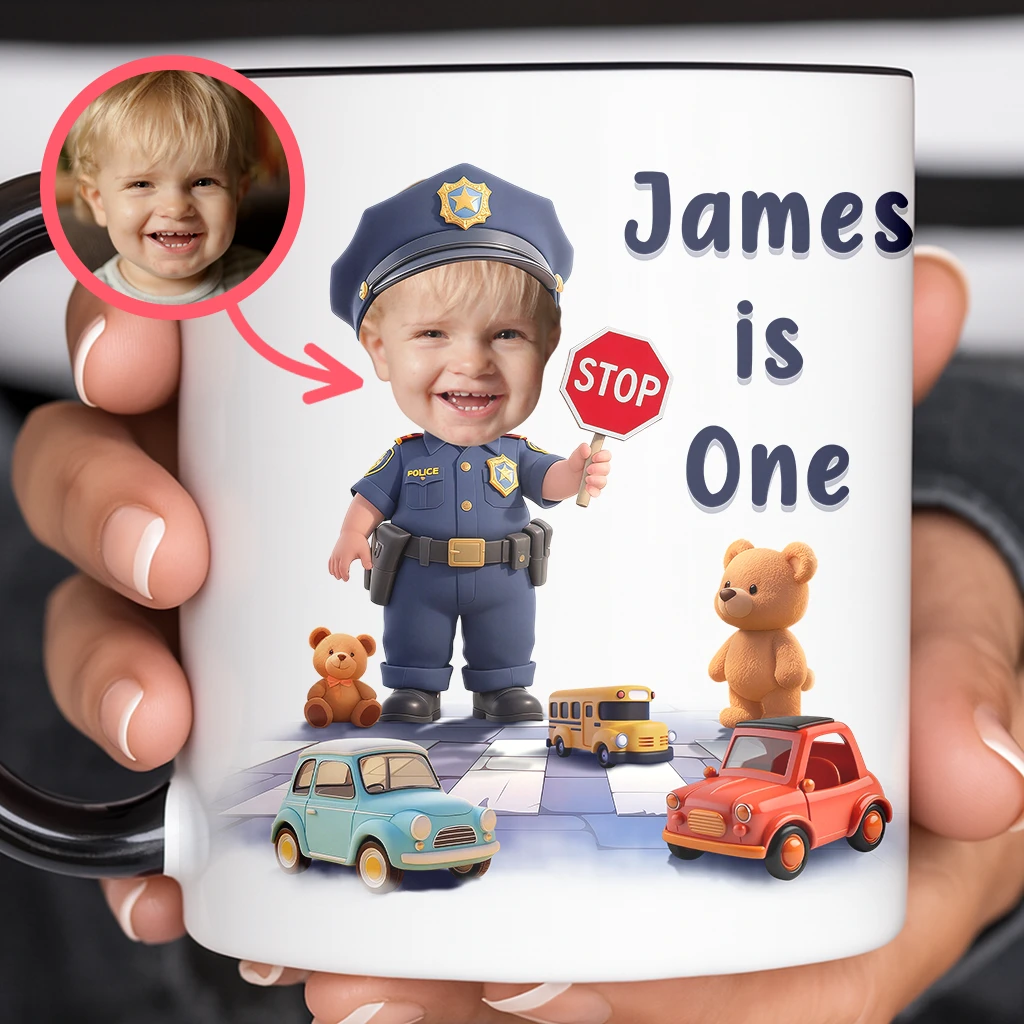 Personalized Dream Job Police Mug for Kids | A Heroic Gift for Little Officers | Career Kids’ Drinkware