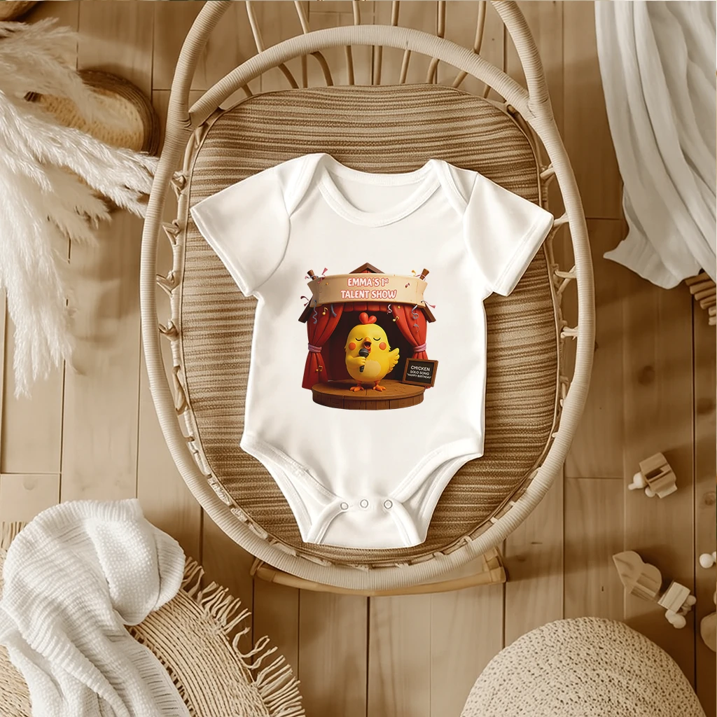 Personalized Farm Talent Show Baby Onesie – Special Decor room & Birthday Gifts for Kids