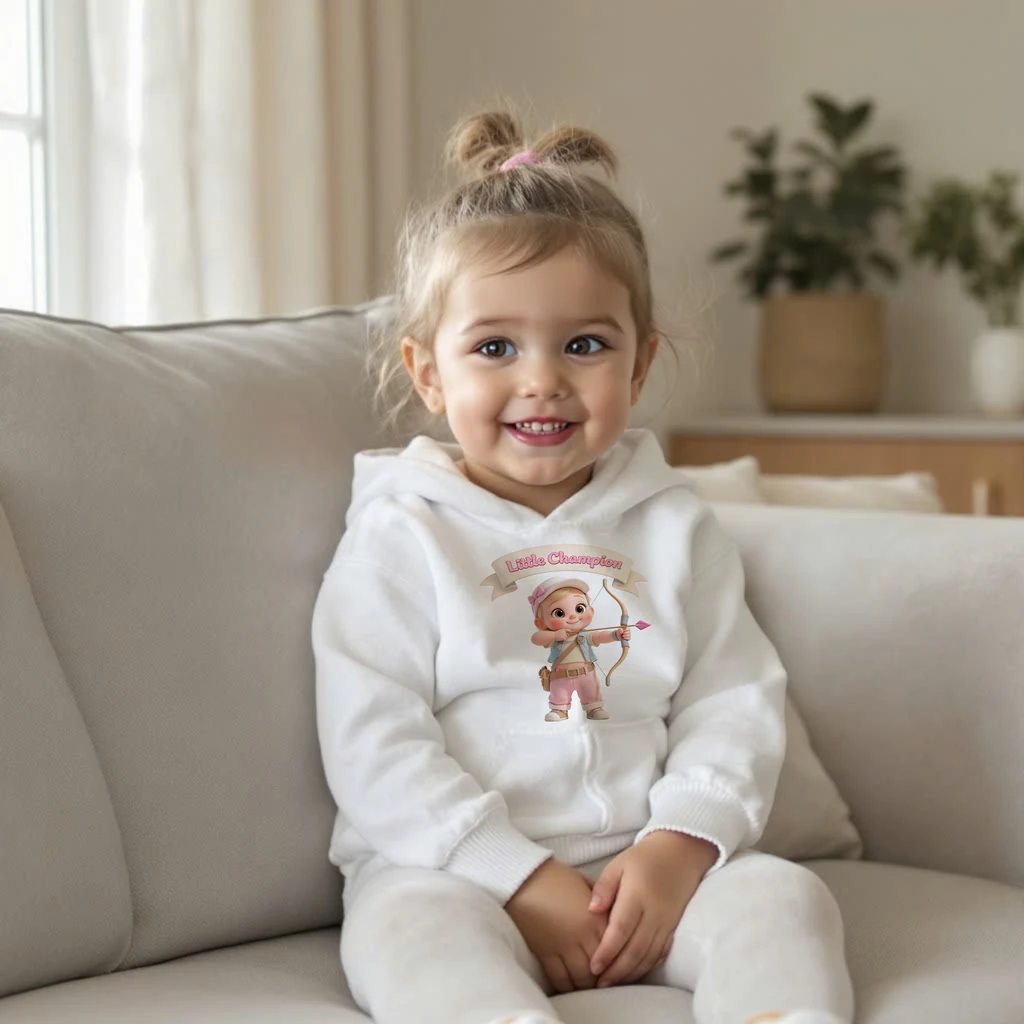 personalized kids archery hoodie art