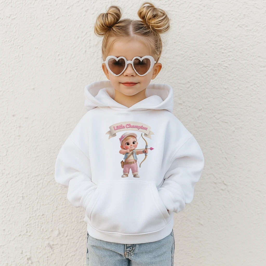 personalized kids archery hoodie art