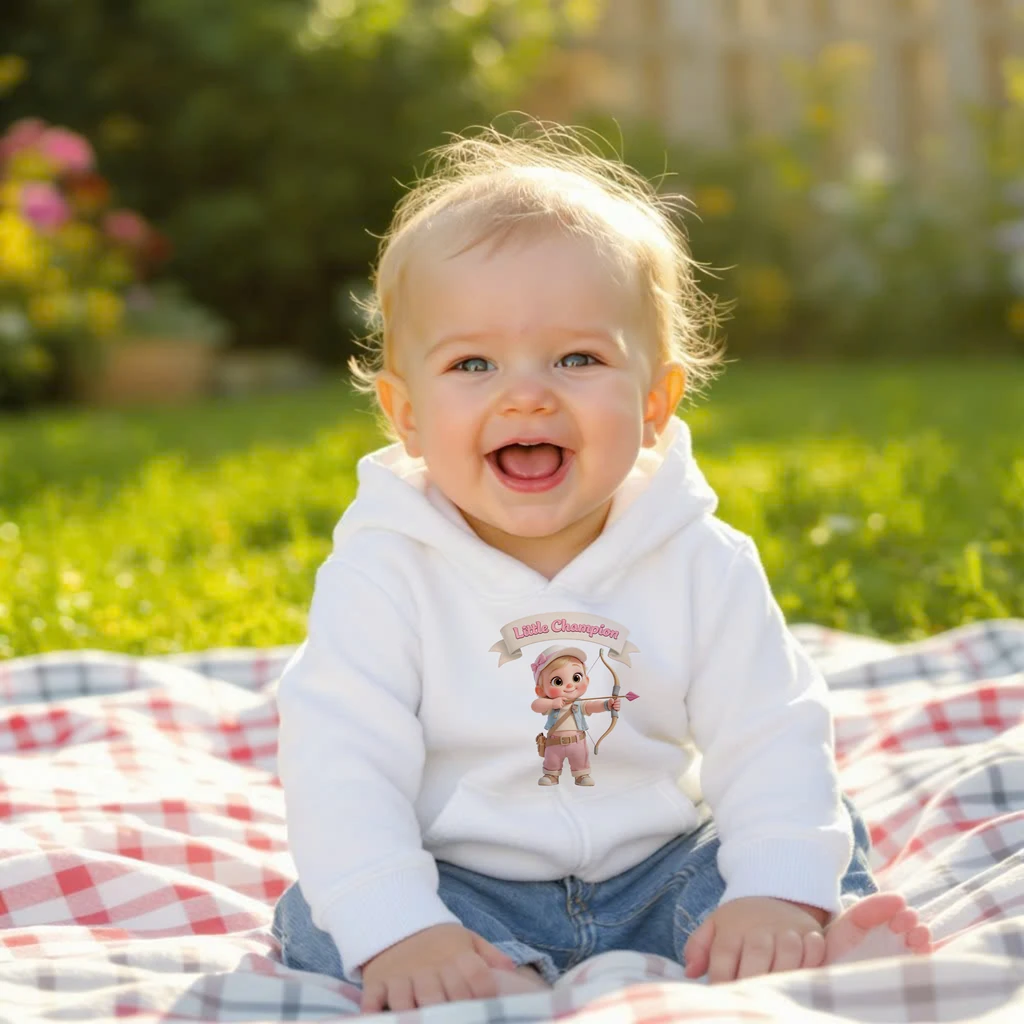 personalized kids archery hoodie art