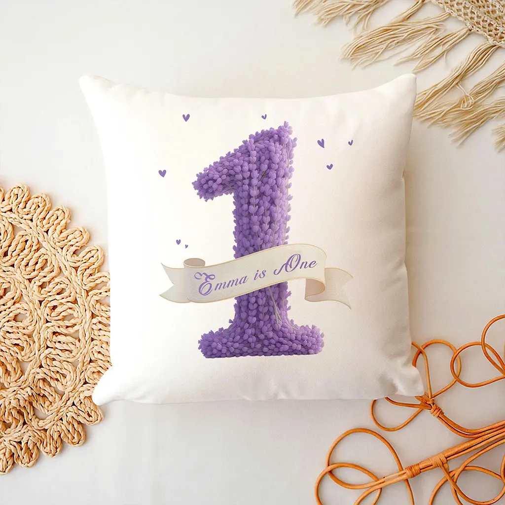 Personalized Lavender Pillow for Kids | Calming Gift for Peaceful Dreamers | Custom Kids’ Decor