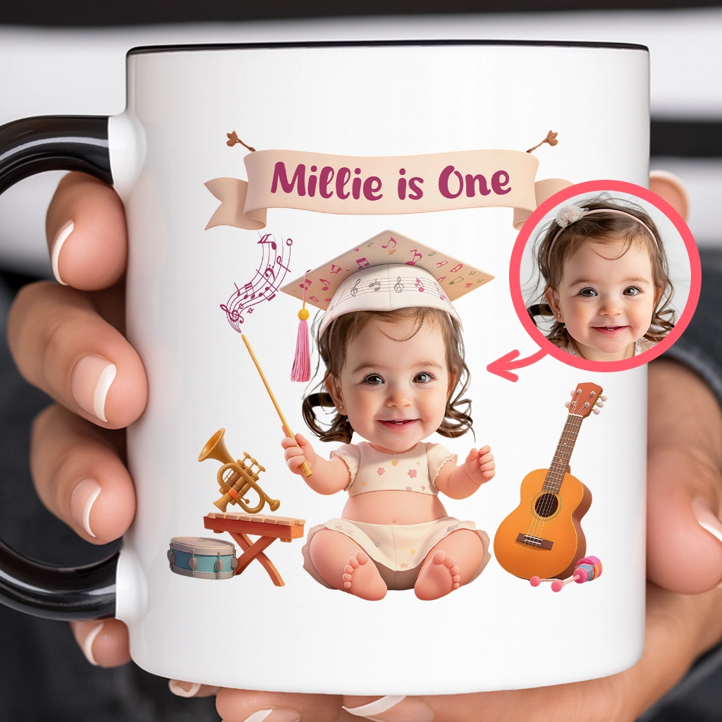 Personalized Musician Mug for Kids | A Melodic Gift for Little Rockstars | Musical Kids’ Drinkware