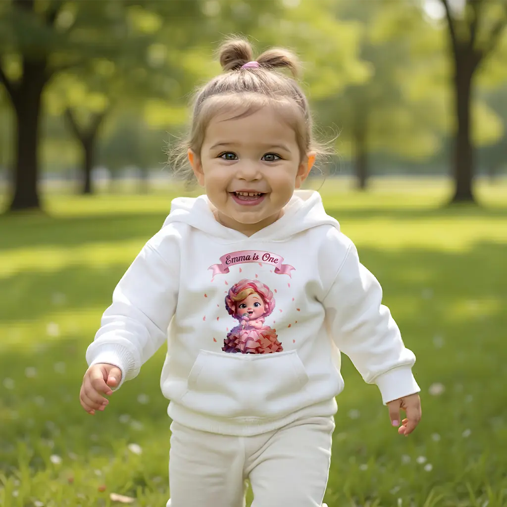 Personalized Peony Hoodie for Kids | Cozy Gift for Little Royal Hearts | Custom Floral Themed Sweatshirt