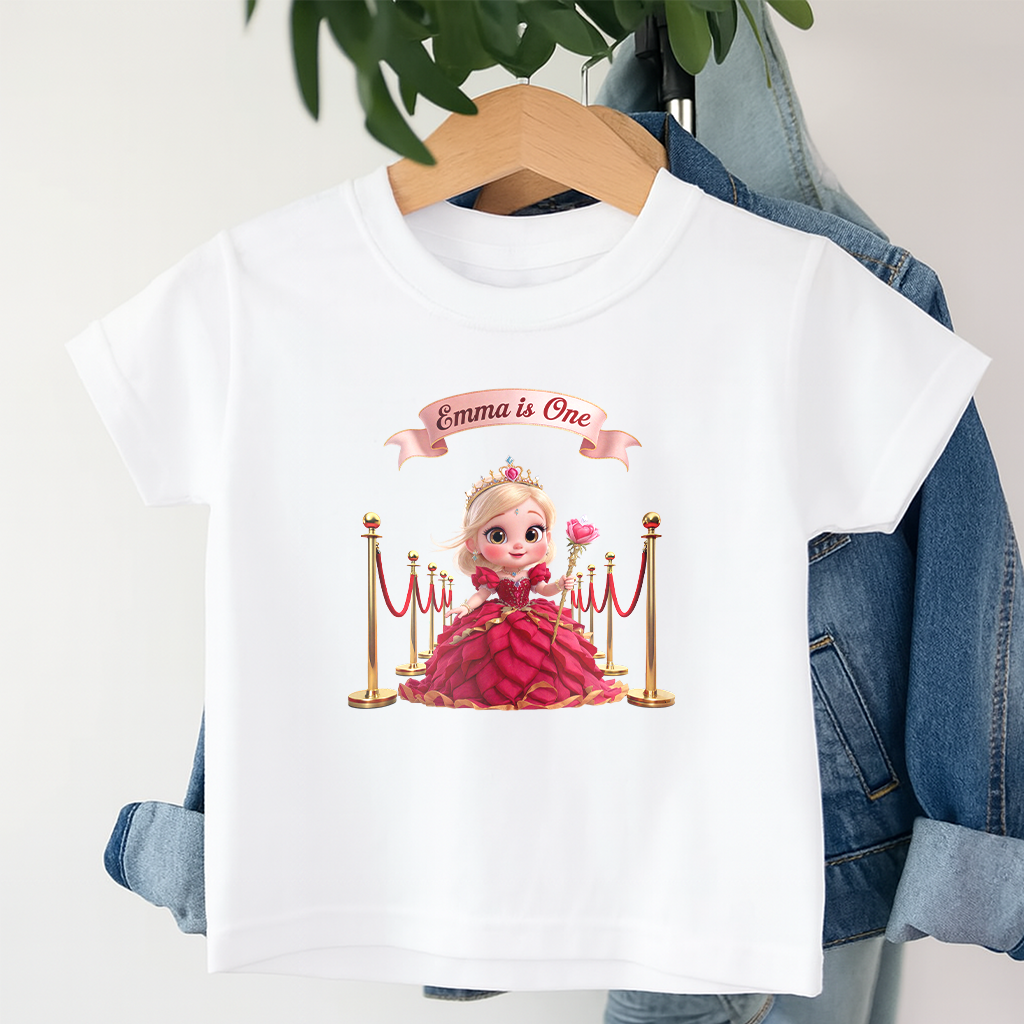Personalized Rose T‑shirt for Kids