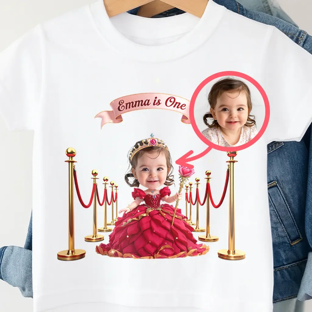 Personalized Rose T‑shirt for kids | A Sweet Gift for Your Little Rose | Custom Floral Birthday Outfit