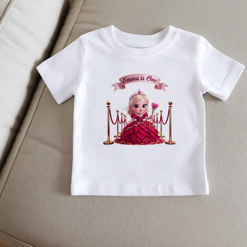Personalized Rose T‑shirt for kids