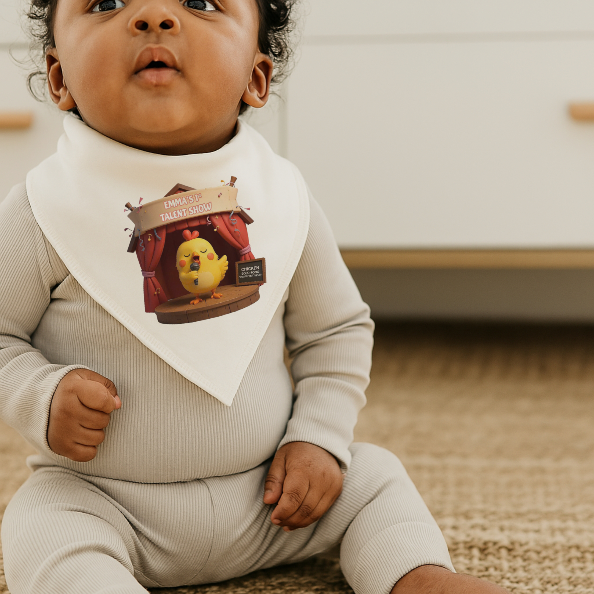 Personalized Baby Bib Art