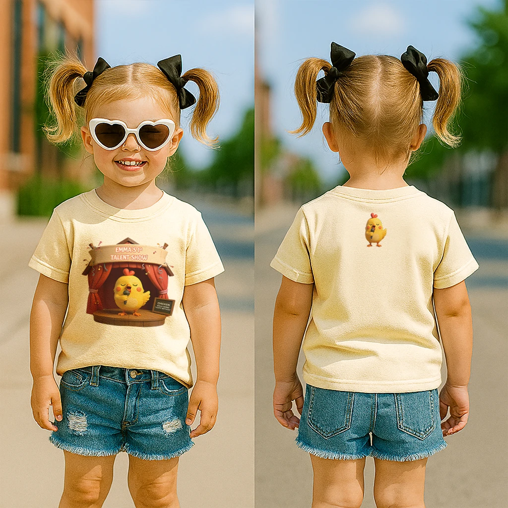 Customized Talent Show T-shirt Art – Unique Personalized Birthday & Newborn Gifts