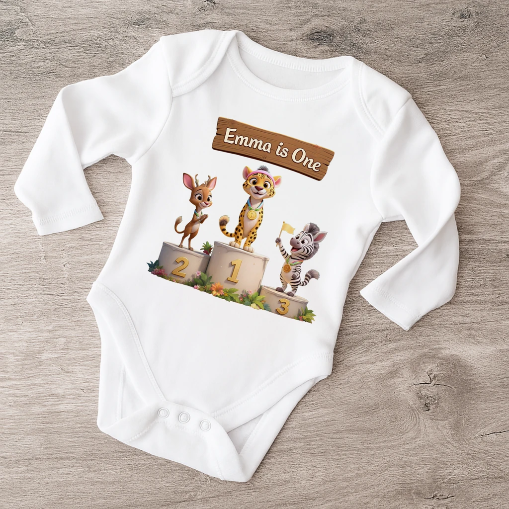 personalized victory podium athletics bodysuit