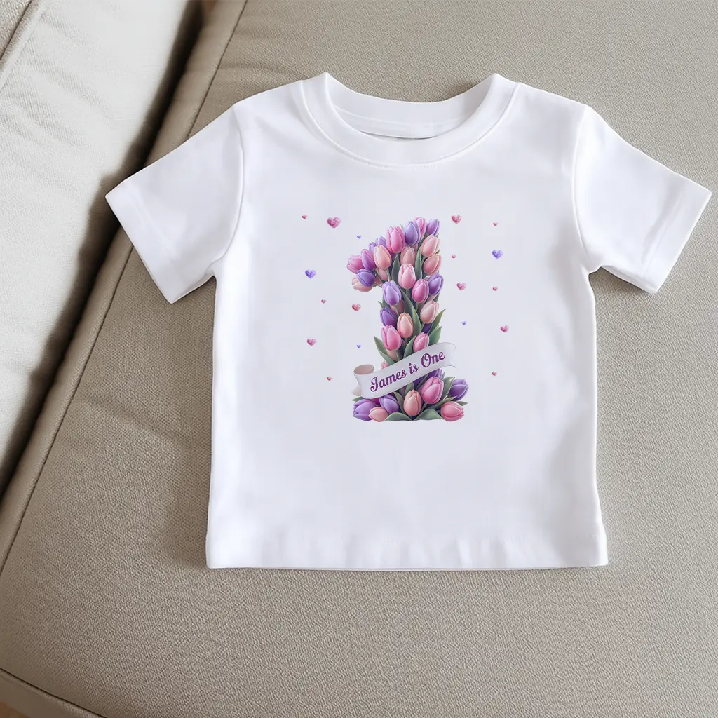 Personalized Tulip T‑shirt for kids