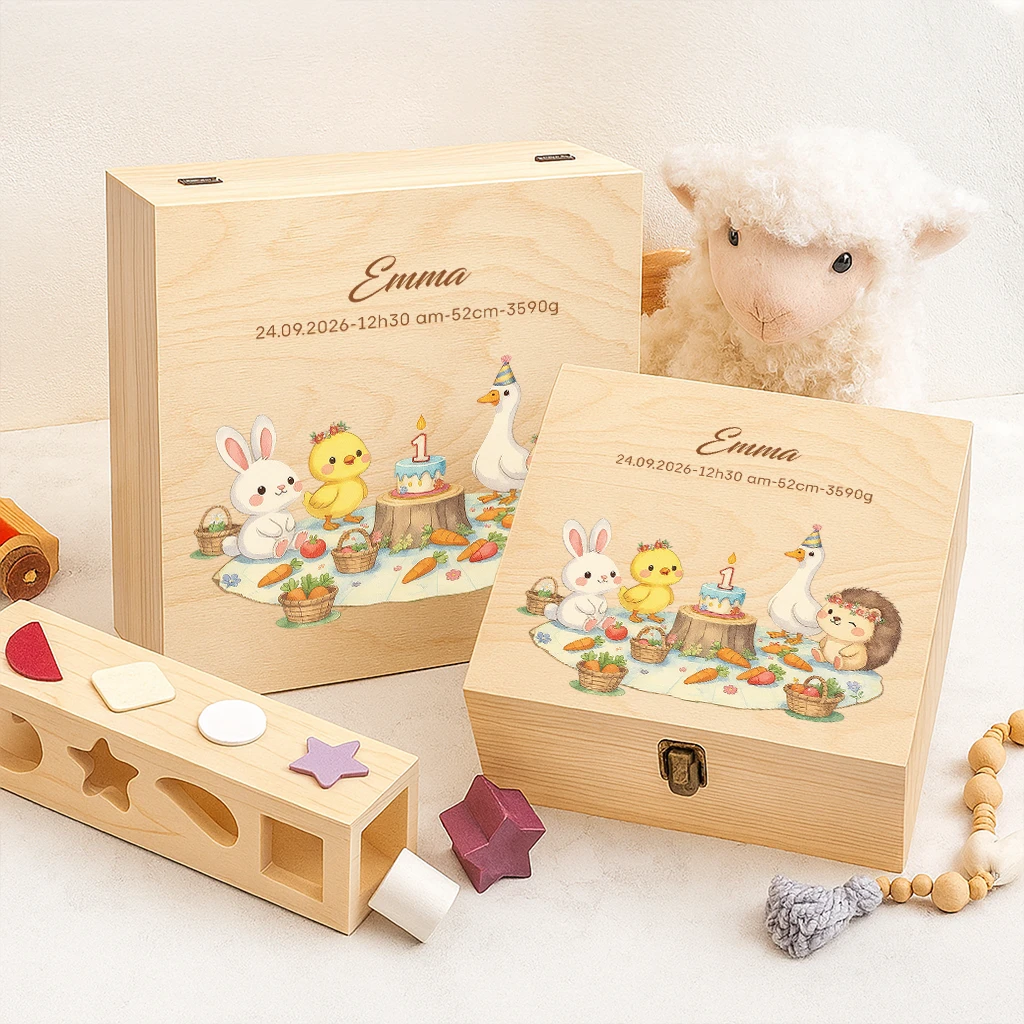 custom farm picnic keepsake box