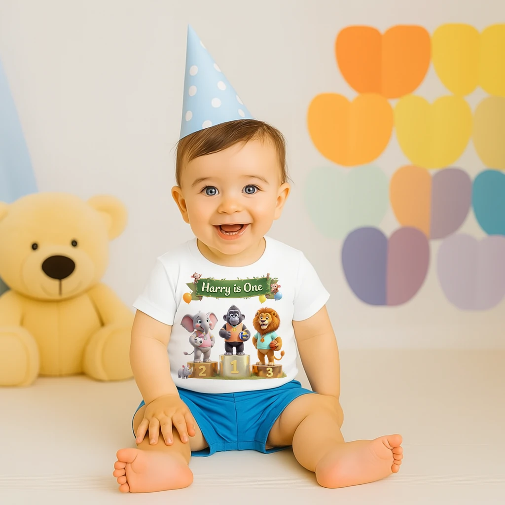 Customized Victory Podium Sports T-shirt Art – Soccer, Basketball, Volleyball Decor & Birthday Gifts for Kids