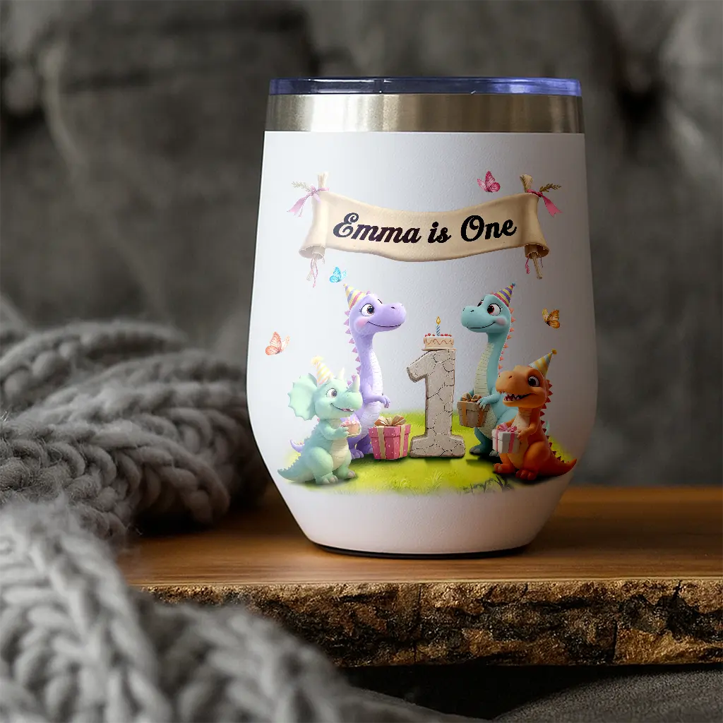 Dino Gift Party Tumbler for Kids | A Celebration Gift for Little Party Lovers | Festive Dinosaur Kids’ Drinkware