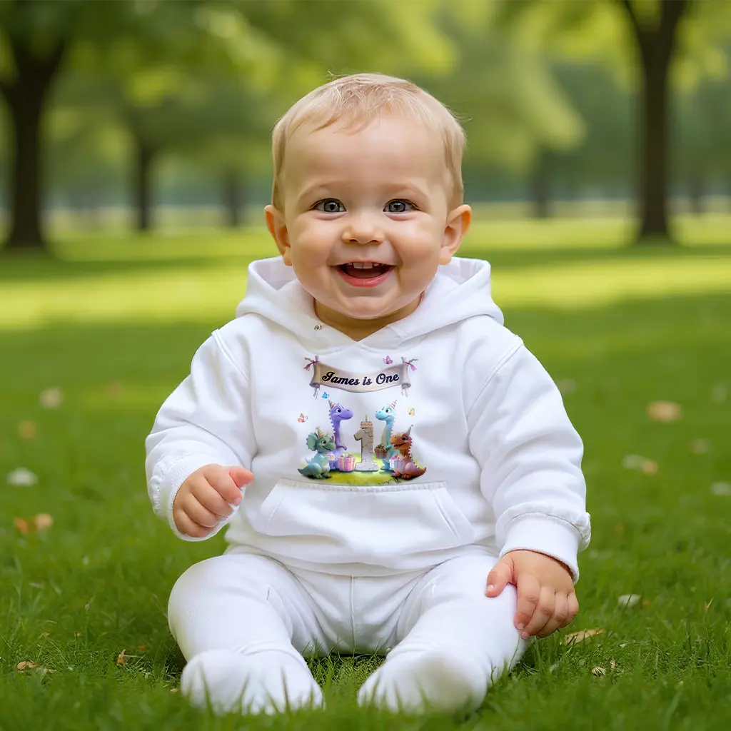 Dino Gift Party Hoodie for Kids