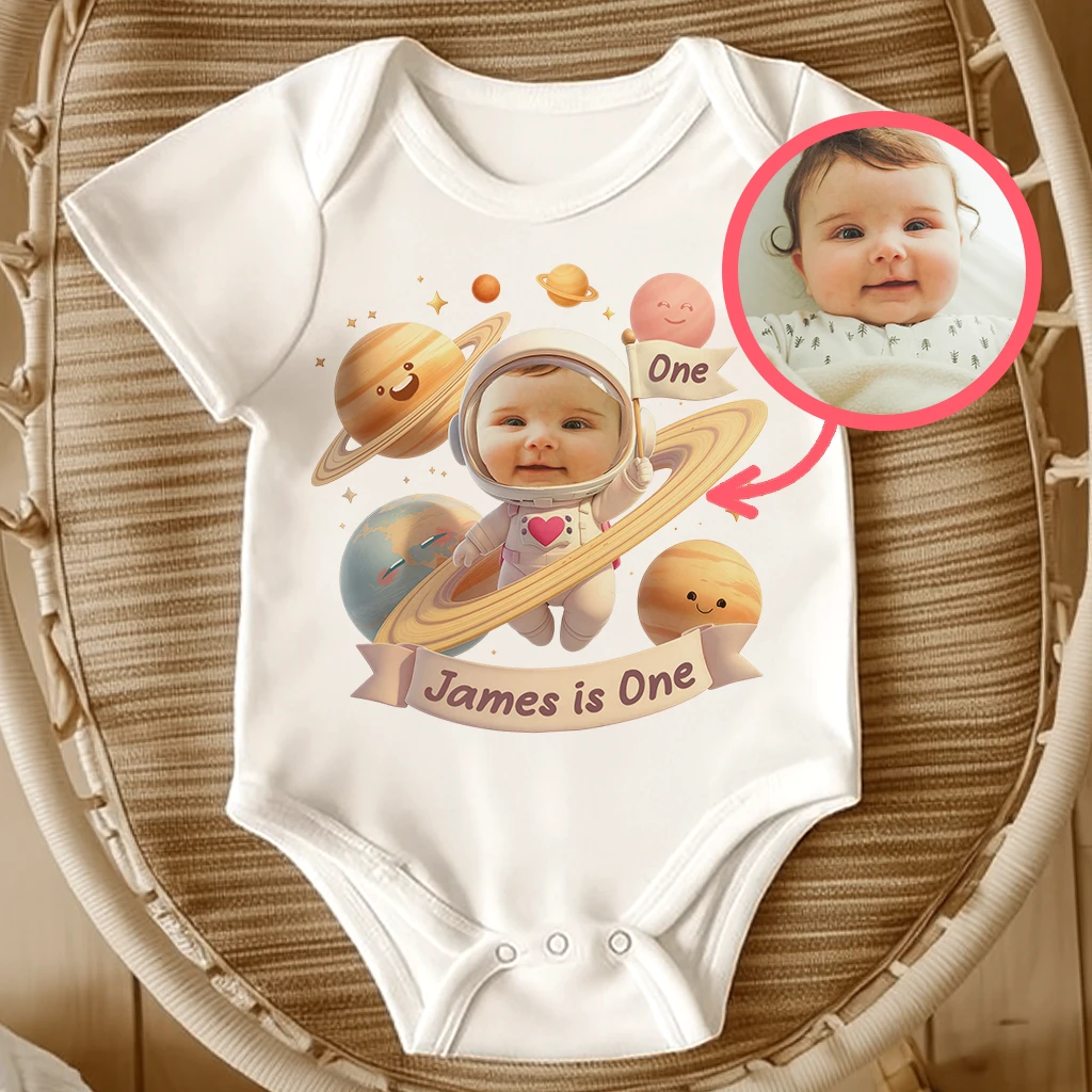 Personalized Astronaut Baby Onesie | Cute Bodysuit for a Future Astronaut | Adorable Baby Shower Gift