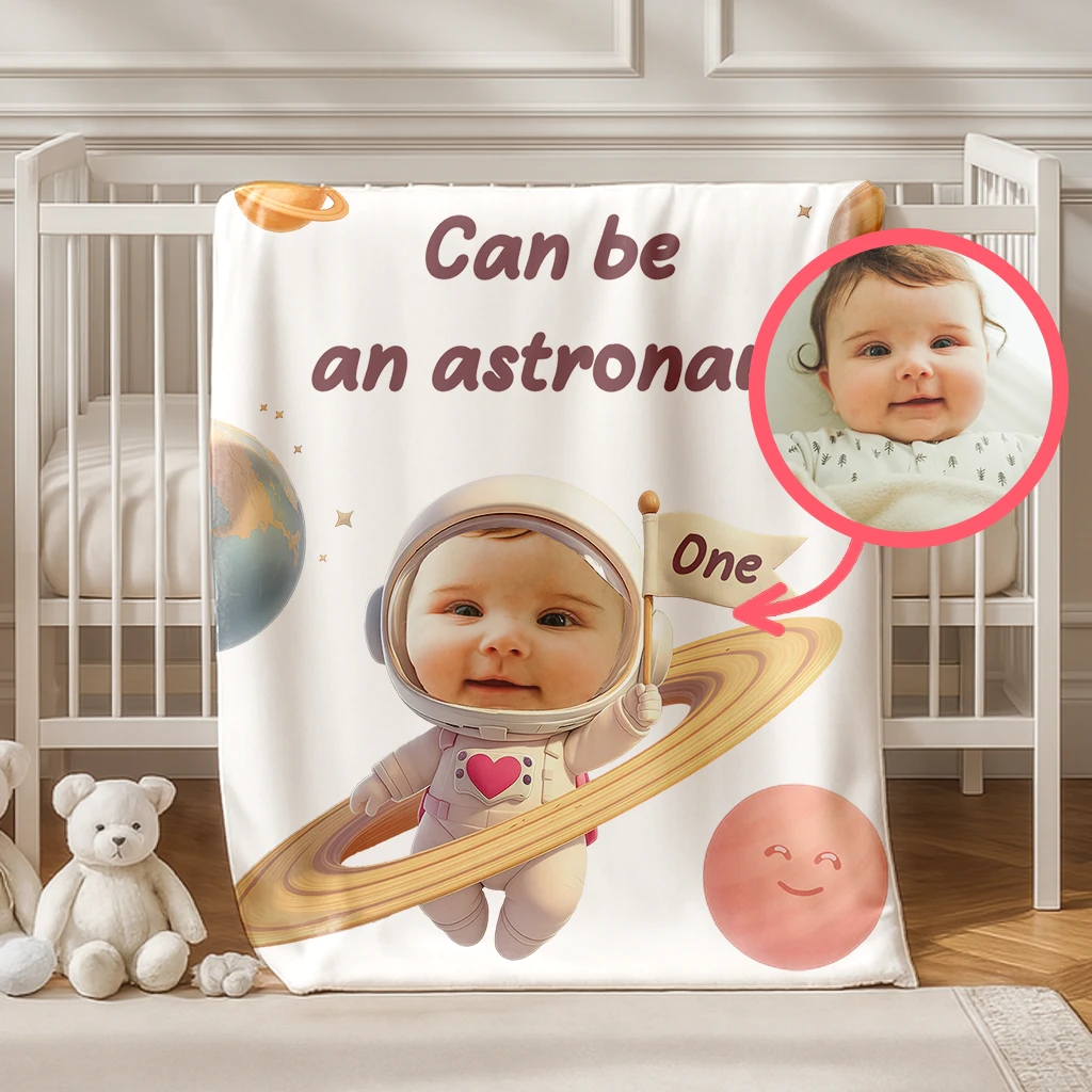 Personalized Astronaut Blanket for Kids| Space Dreams Come True