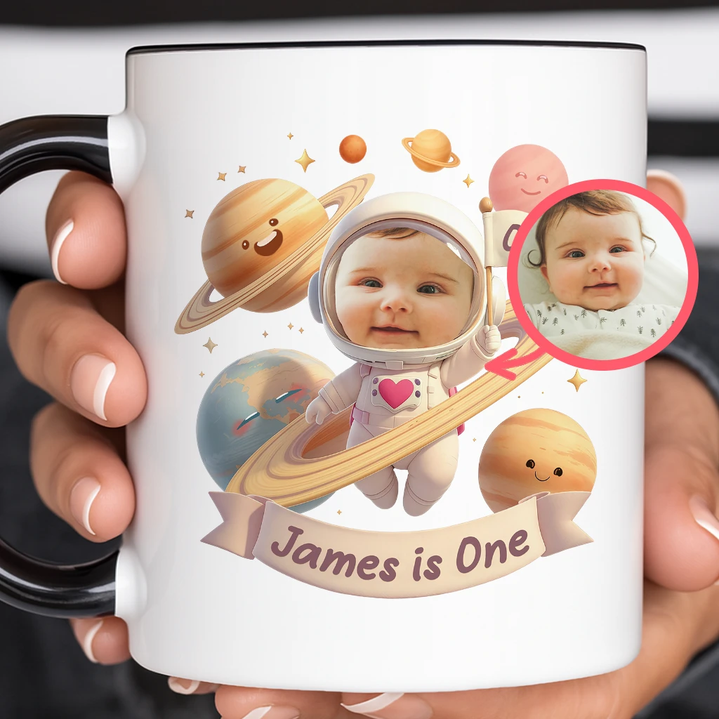 Personalized Astronaut Mug for Kids | The Ultimate Birthday Gift for a Space Lover | Custom Drinkware Present