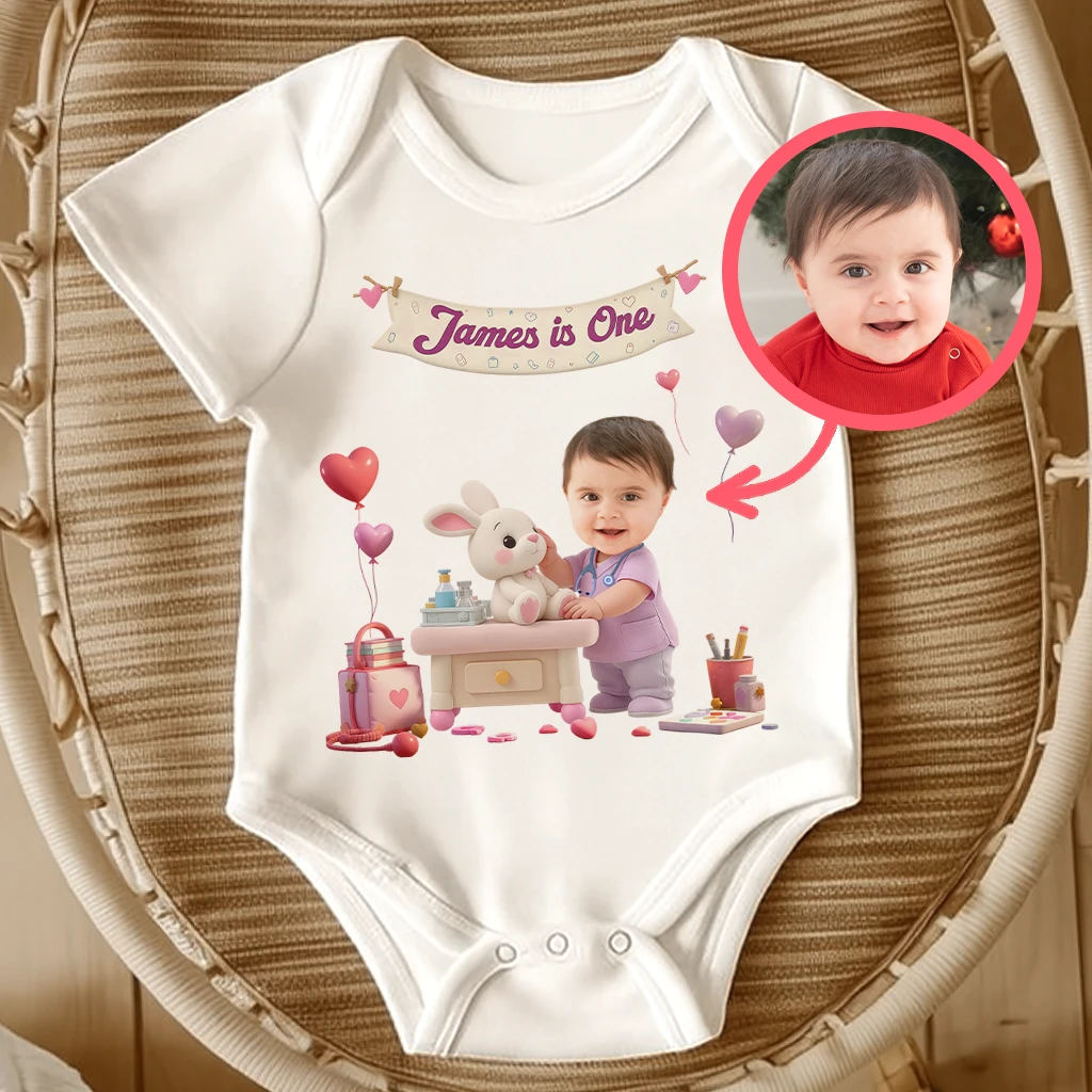 Personalized Doctor Baby Onesie | Gift for a “Little Doctor” | Medical Themed Clothing