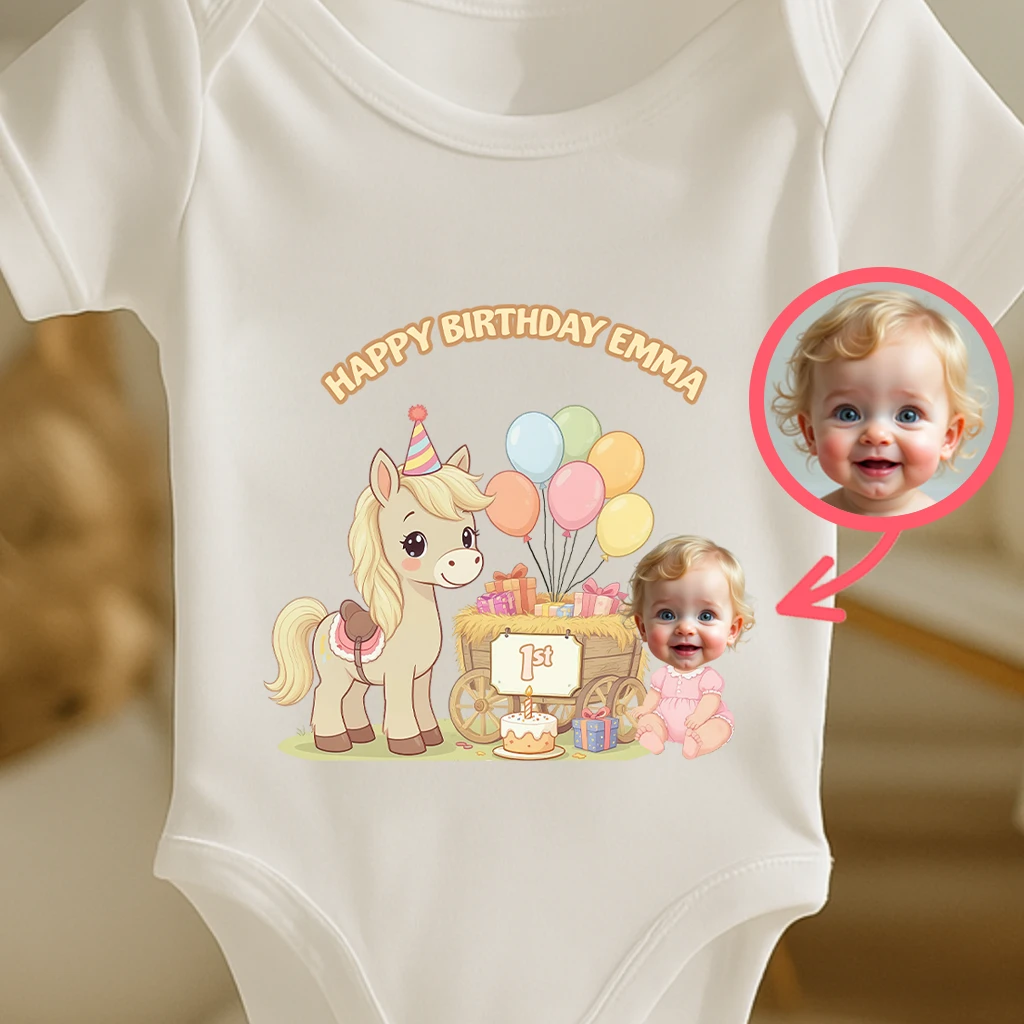 Personalized Farm Friend Baby Onesie – Special Decor room & Birthday Gifts for Kids