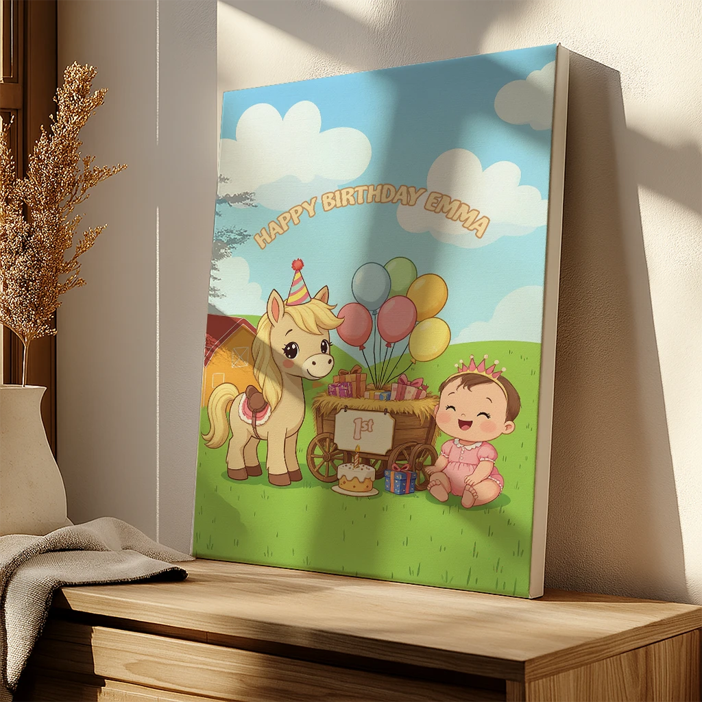 personalized farm friend canvas art