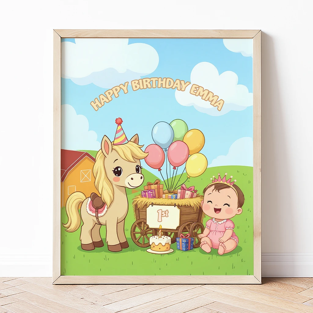 personalized farm friend canvas art