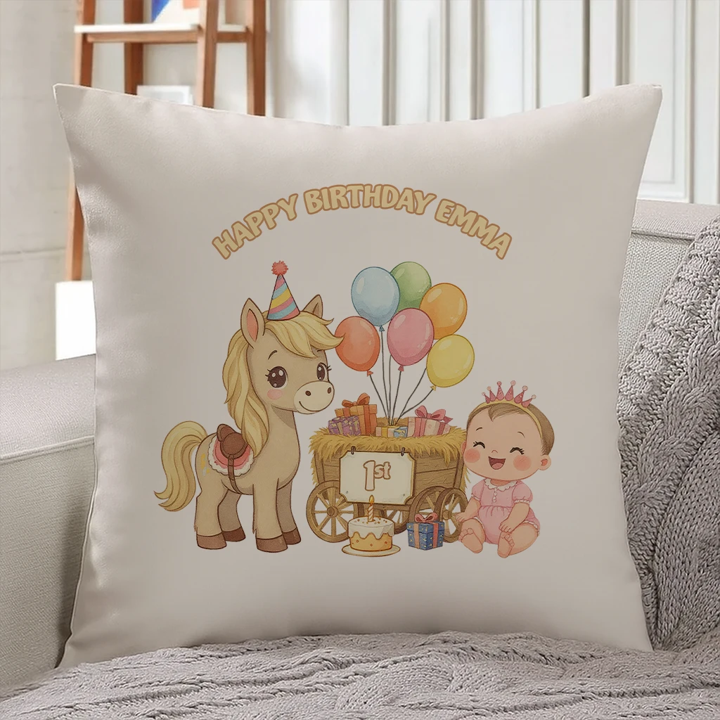 personalized farm friend pillow art