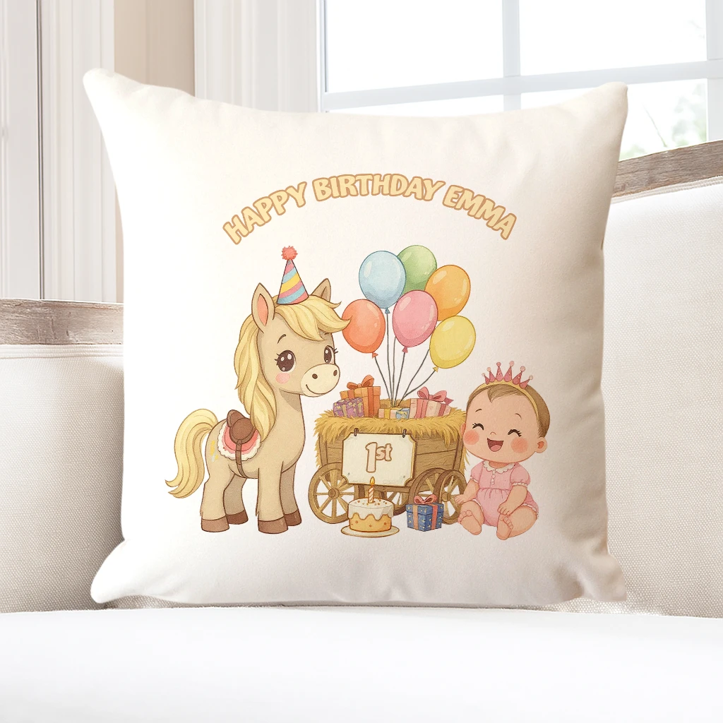 personalized farm friend pillow art