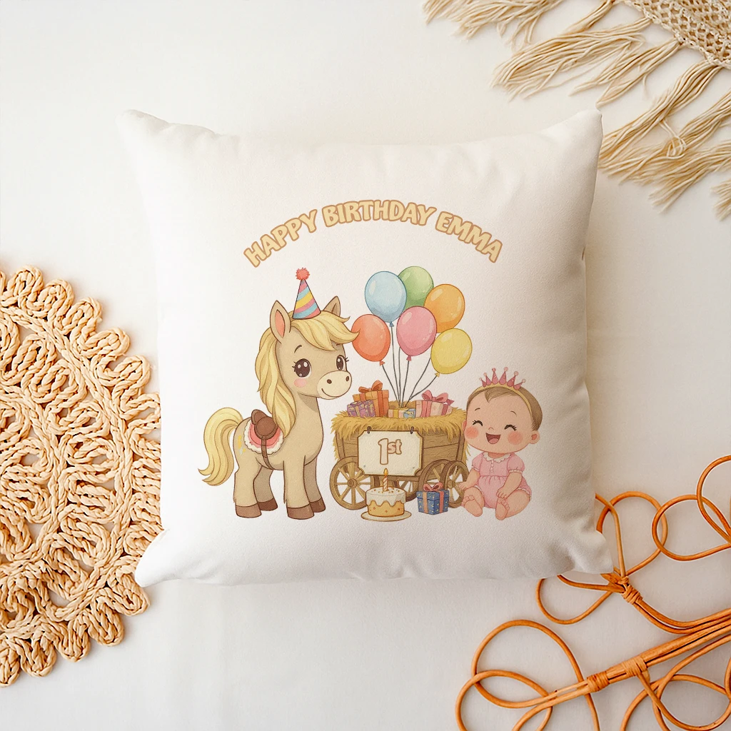 personalized farm friend pillow art