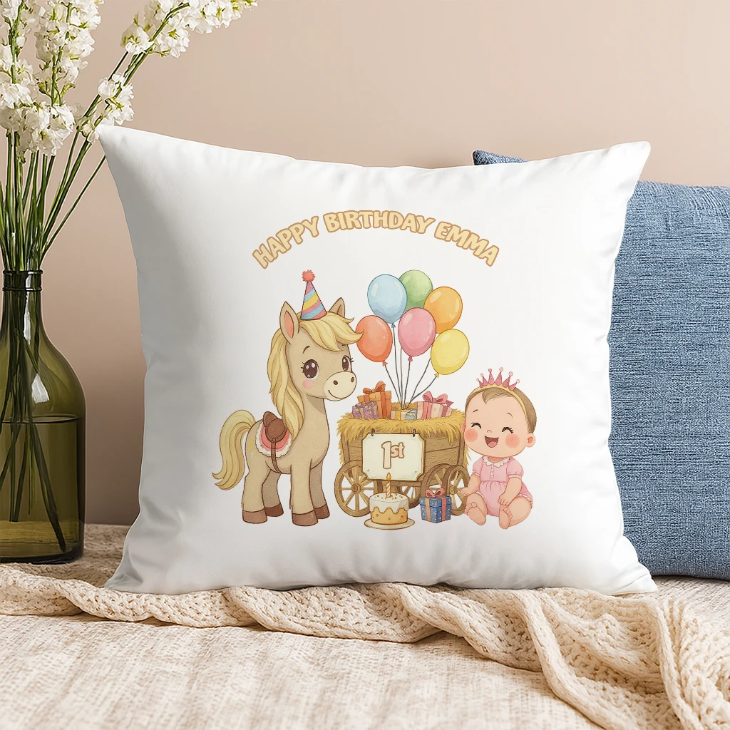 personalized farm friend pillow art