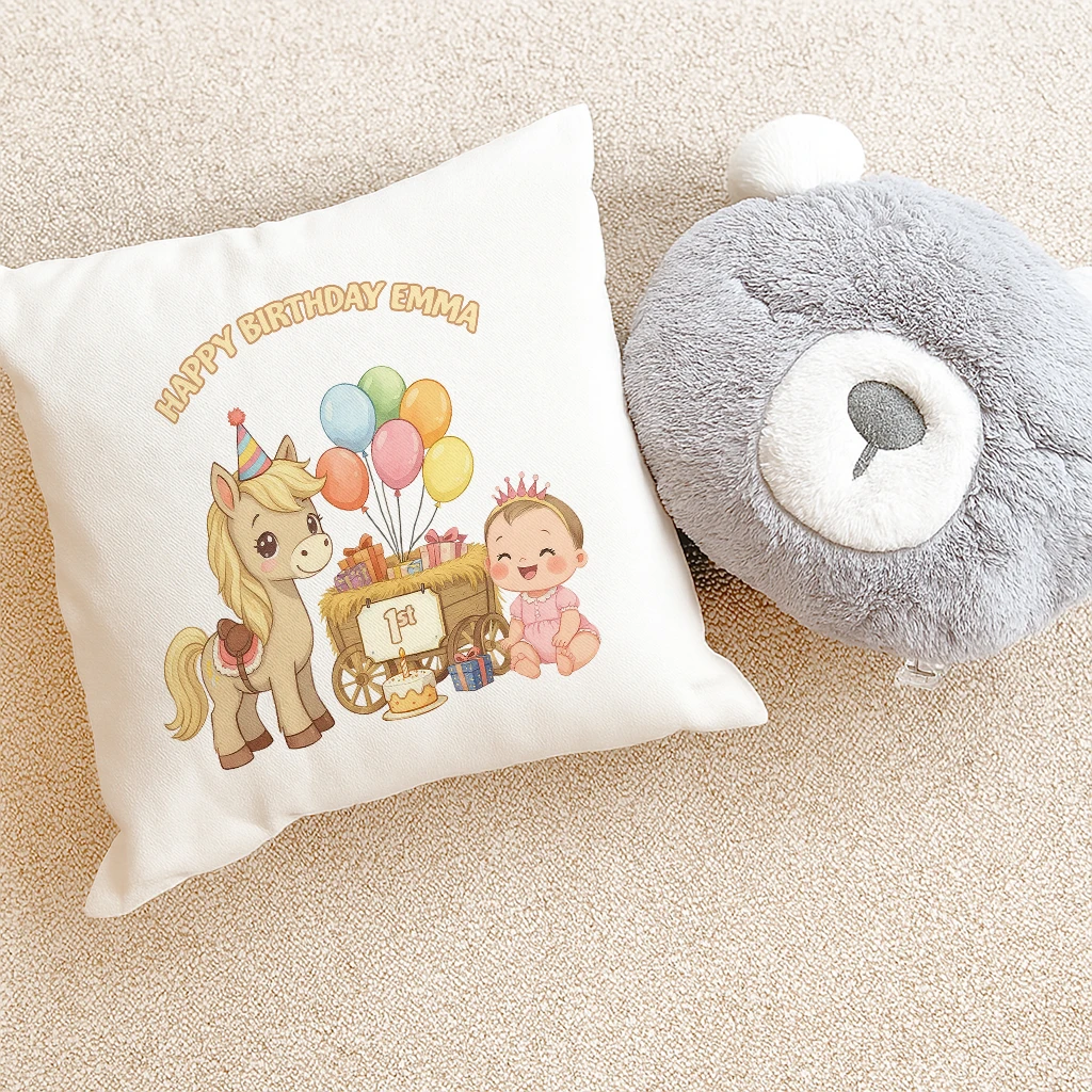personalized farm friend pillow art
