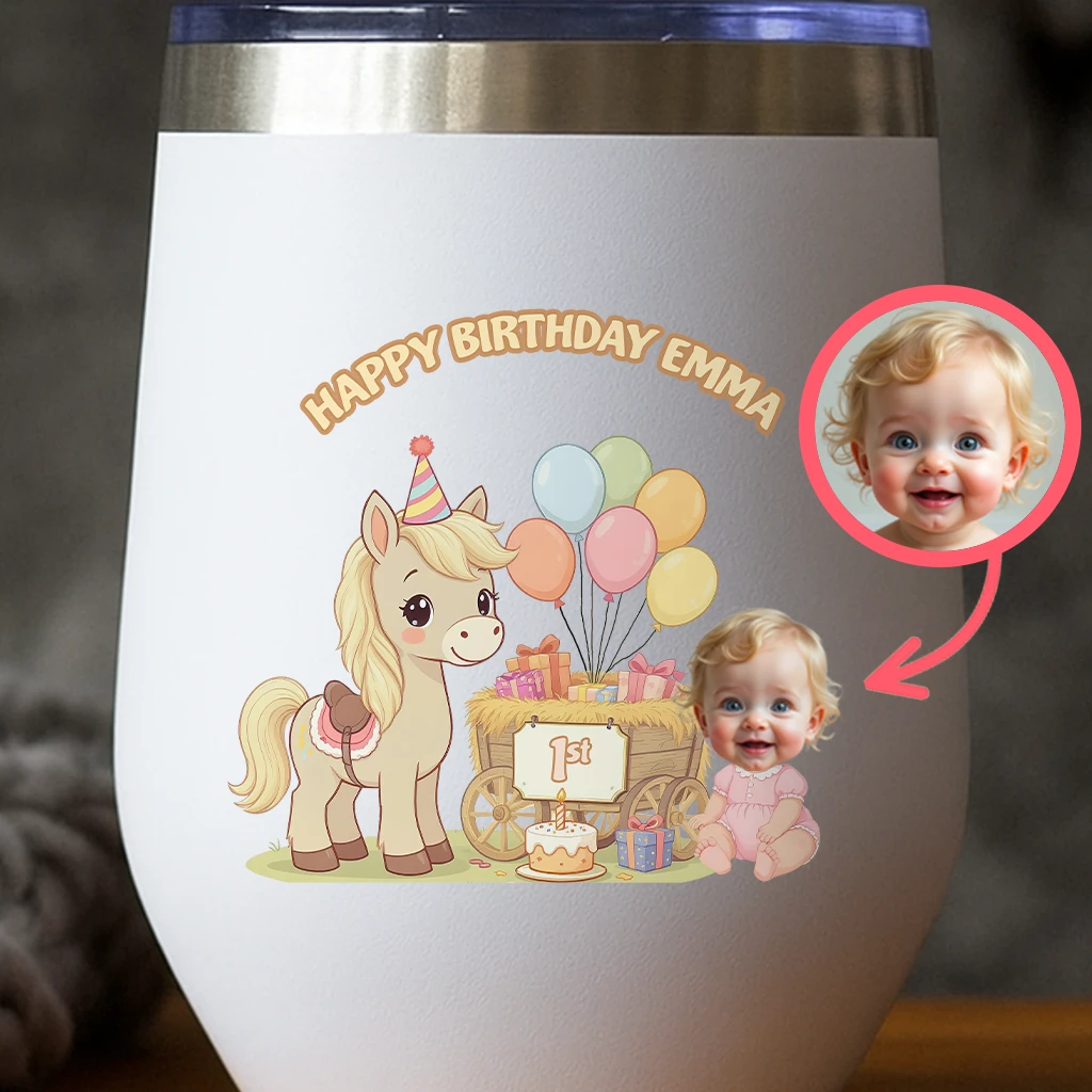 Custom Farm Friend Tumbler for Kids – Personalized Farm Friend Water Bottle Birthday Gift & Room Decor