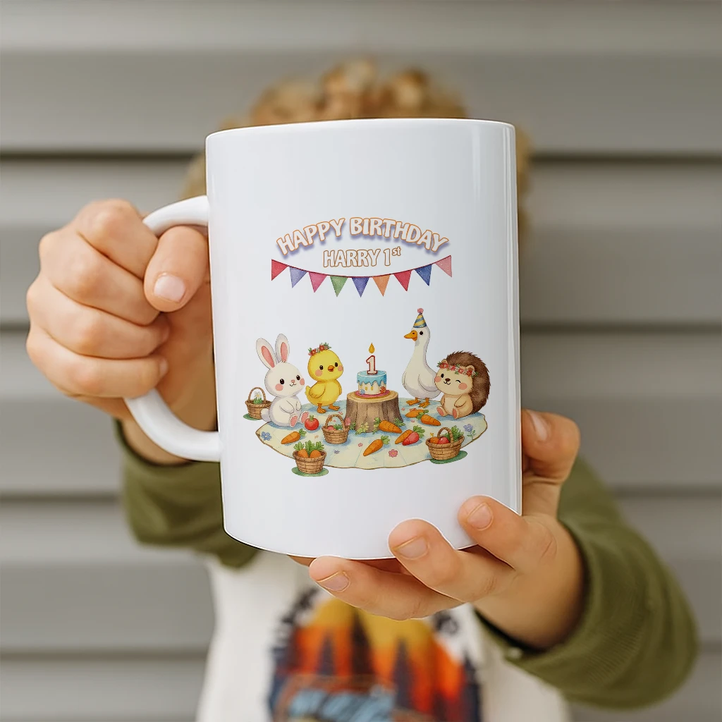 personalized farm picnic mug art