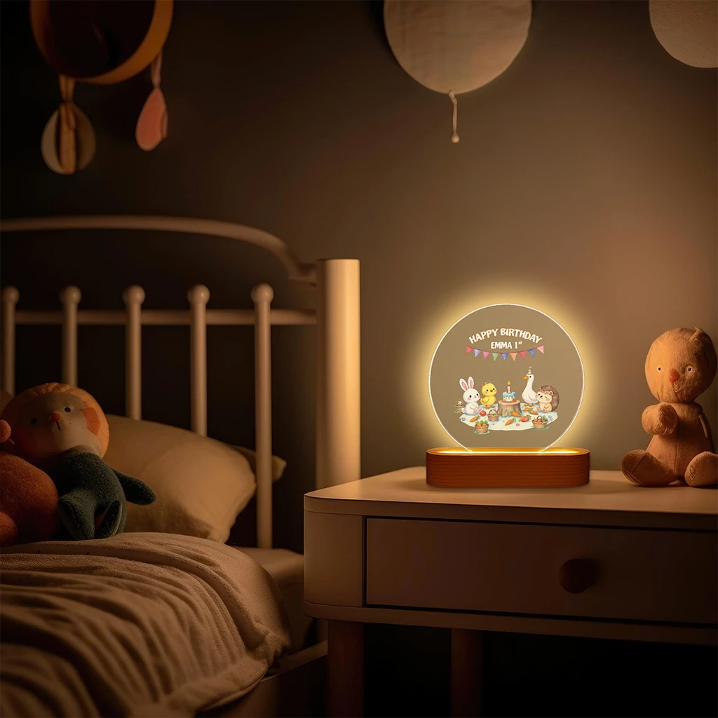 personalized farm picnic nightlight