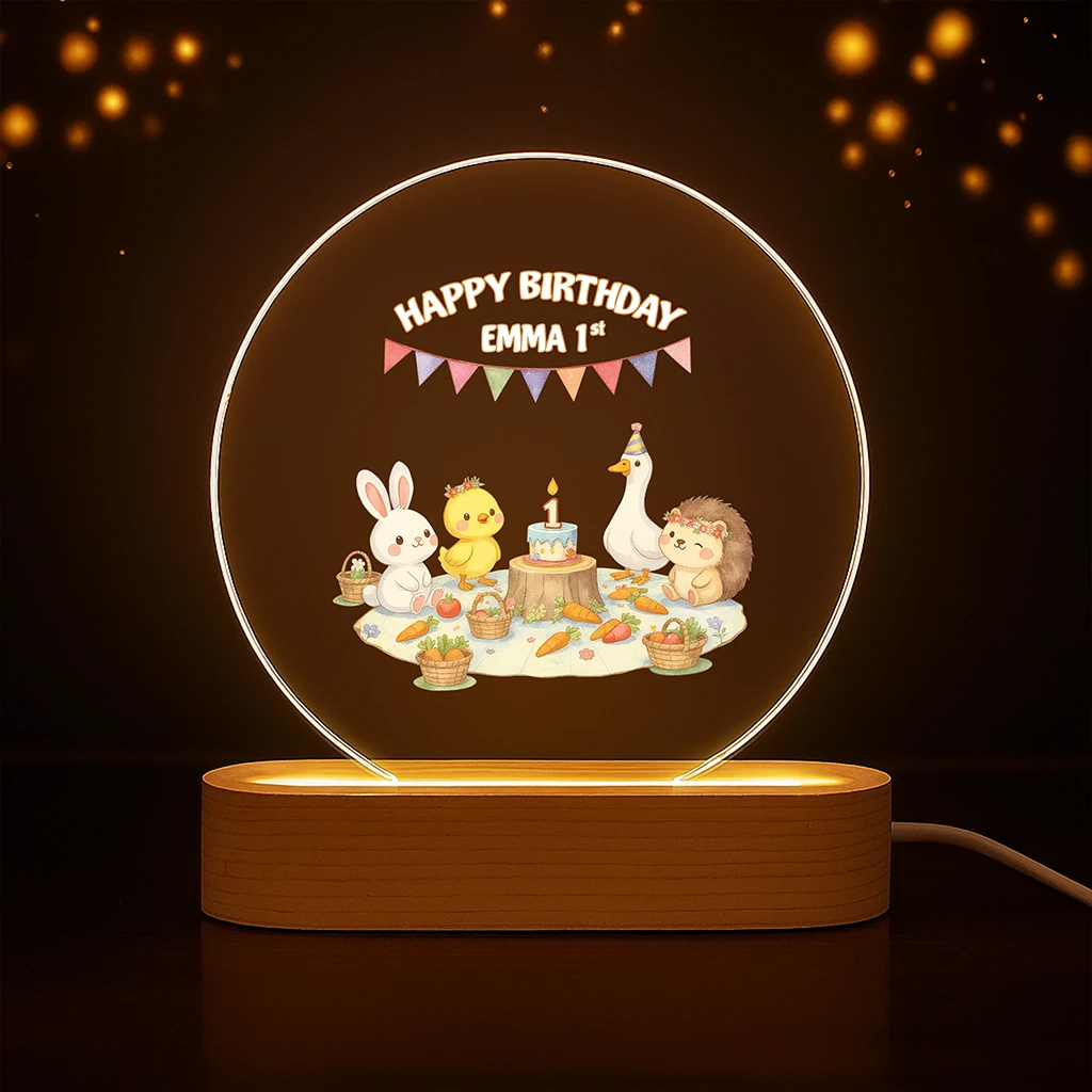 personalized farm picnic nightlight