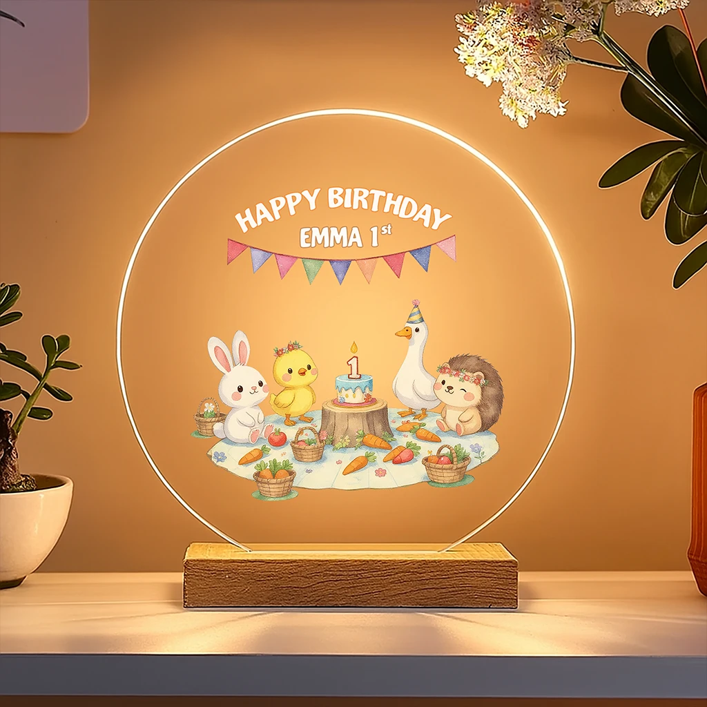 personalized farm picnic nightlight