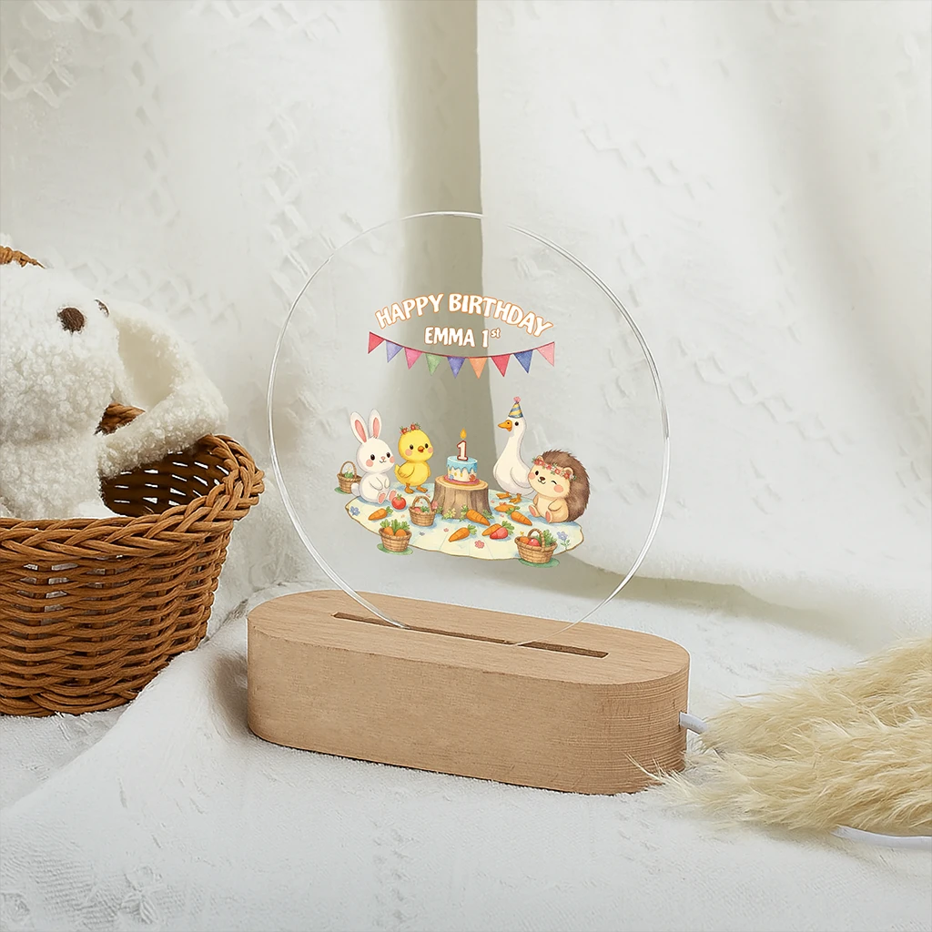 personalized farm picnic nightlight