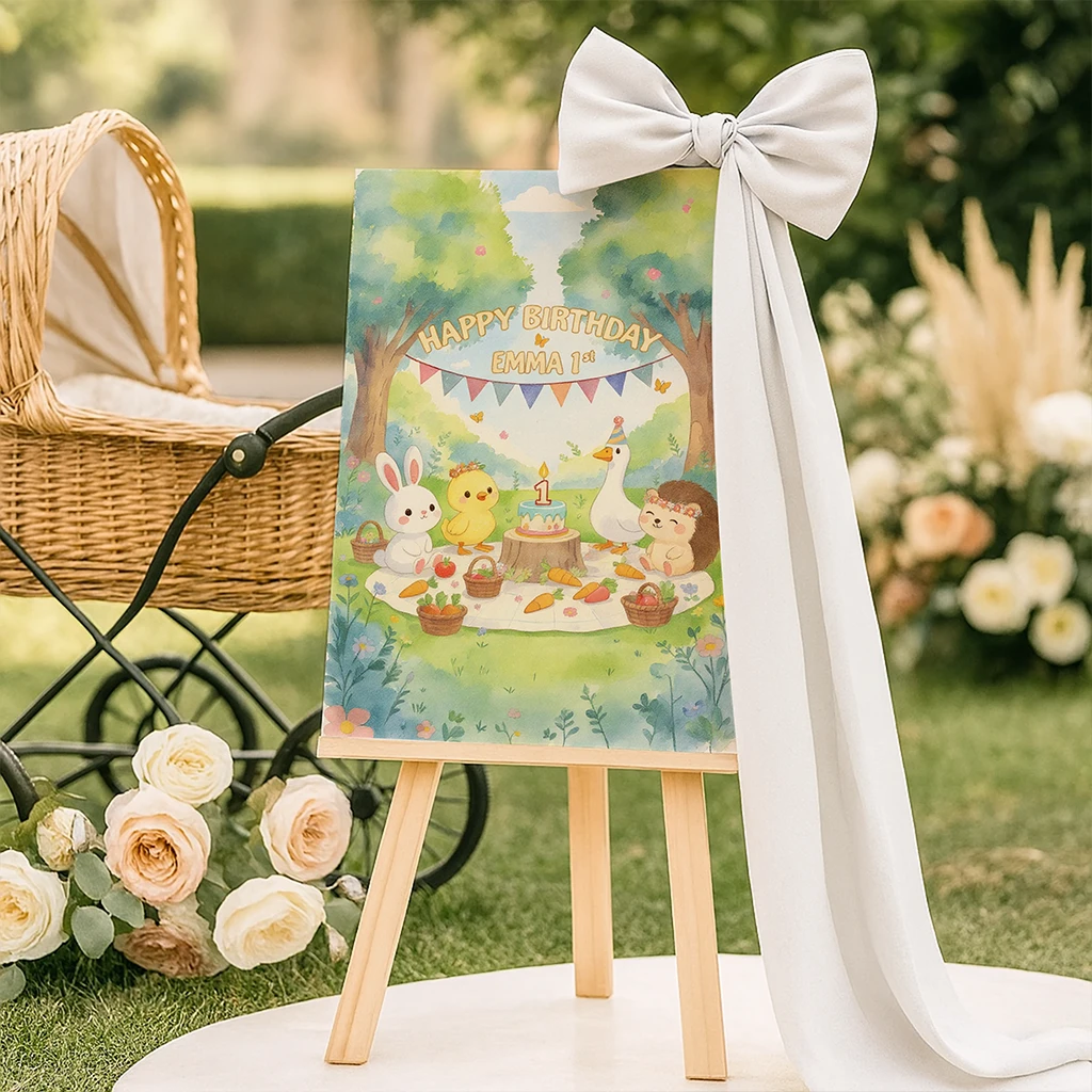 personalized farm picnic poster