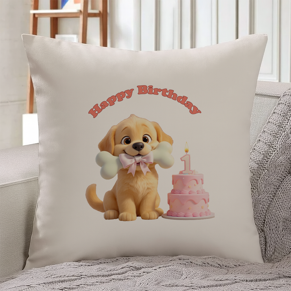 personalized golden retriever pillow