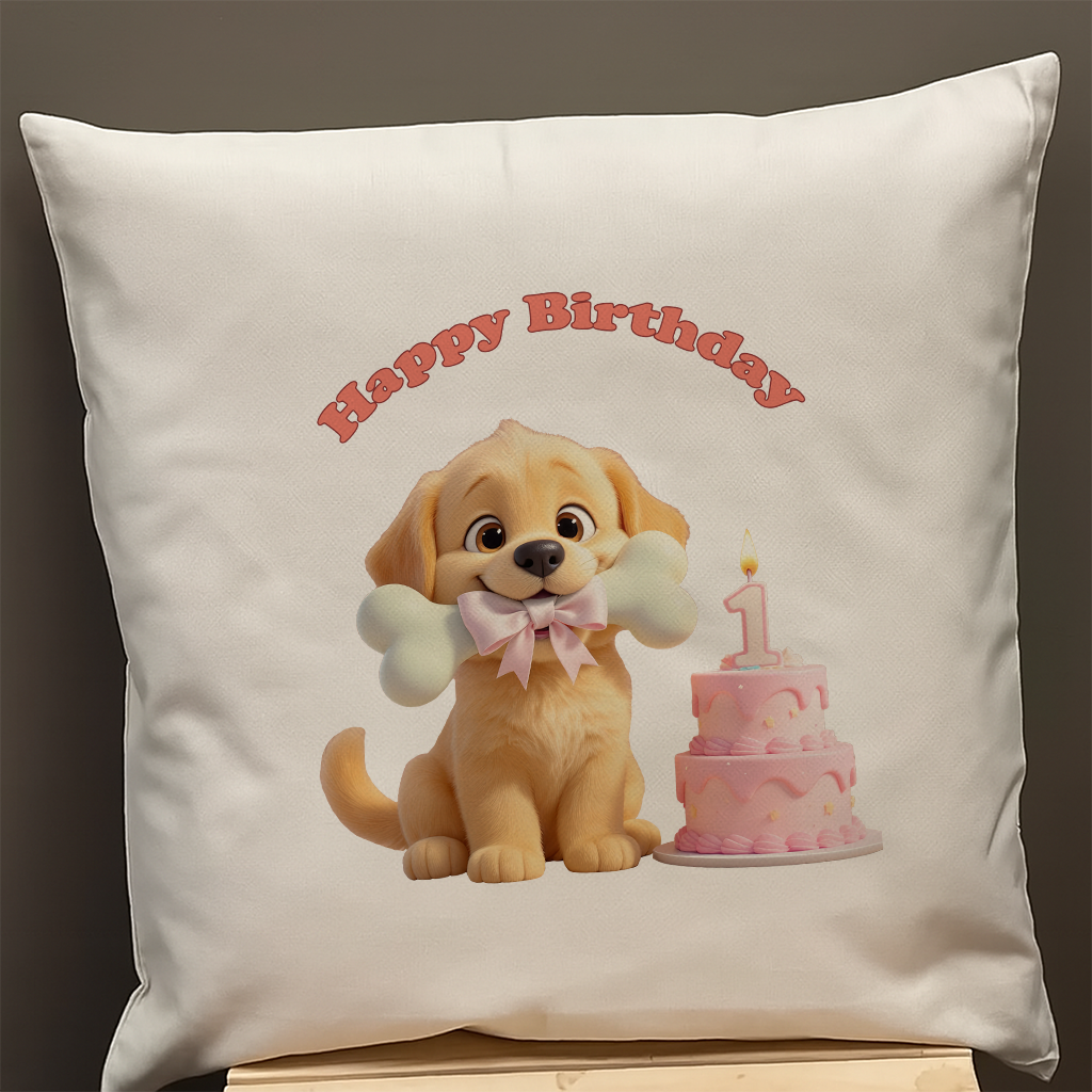 personalized golden retriever pillow