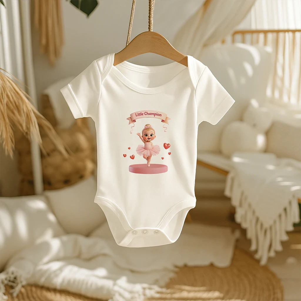 Personalized Kids Ballet Baby Onesie Art