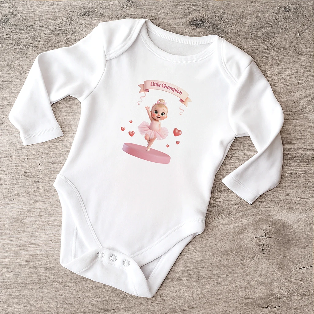 personalized kids ballet bodysuit art