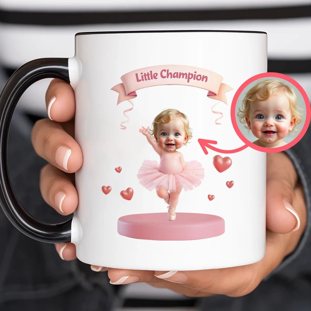 Custom Kids Ballet Mugs Art- Personalized Sports Gift for Kids – Unique Decor room and Birthday Gifts