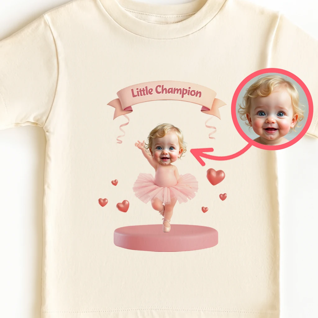 Personalized Confident Ballet Kids T-shirt – Custom Name Birthday Gift Shirt